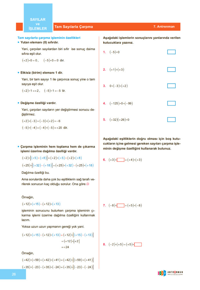 7. Sınıf Antrenmanlarla Matematik - Image 5