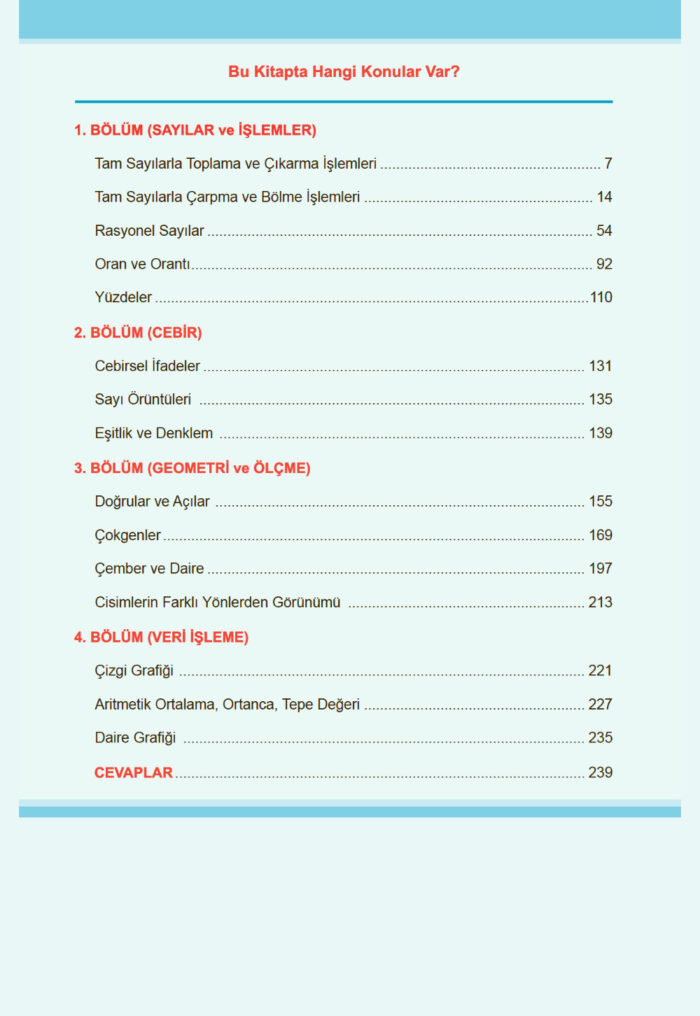 7. Sınıf Antrenmanlarla Matematik - Image 3