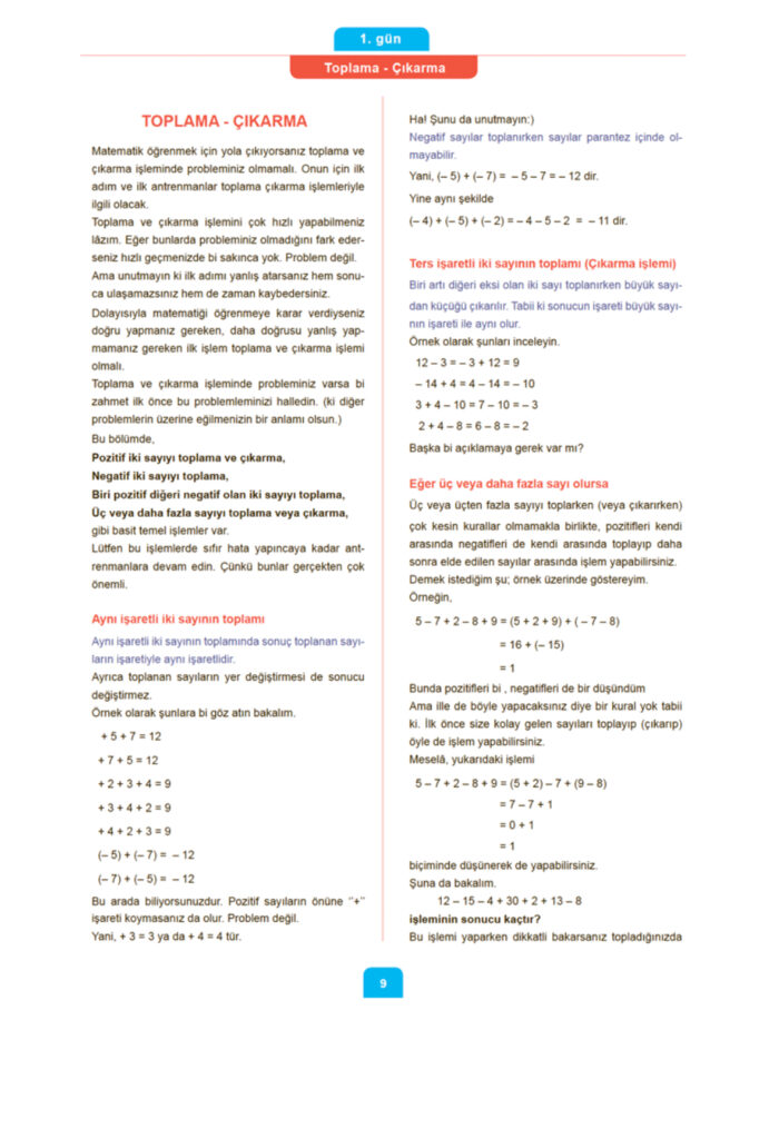 Antrenmanlarla Matematik-1 - Image 5
